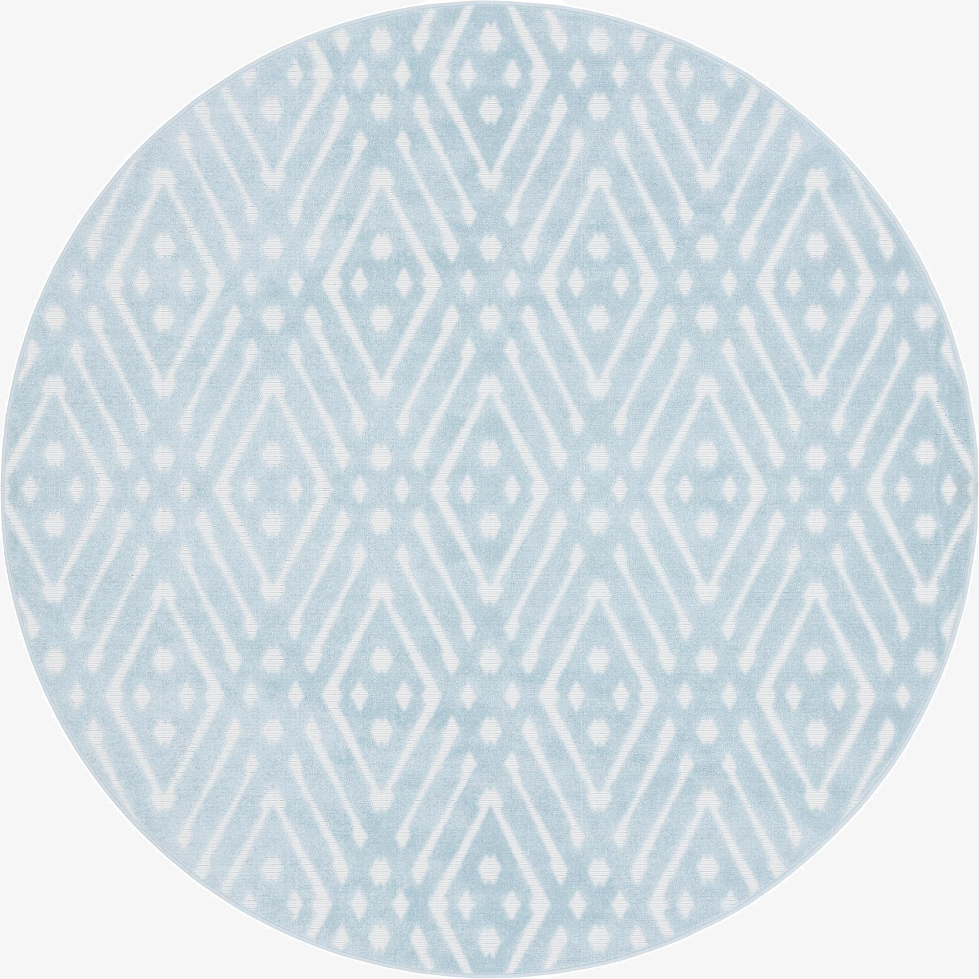 8' x 8'  Washable Sabrina Soto Ella Indoor / Outdoor Round Rug