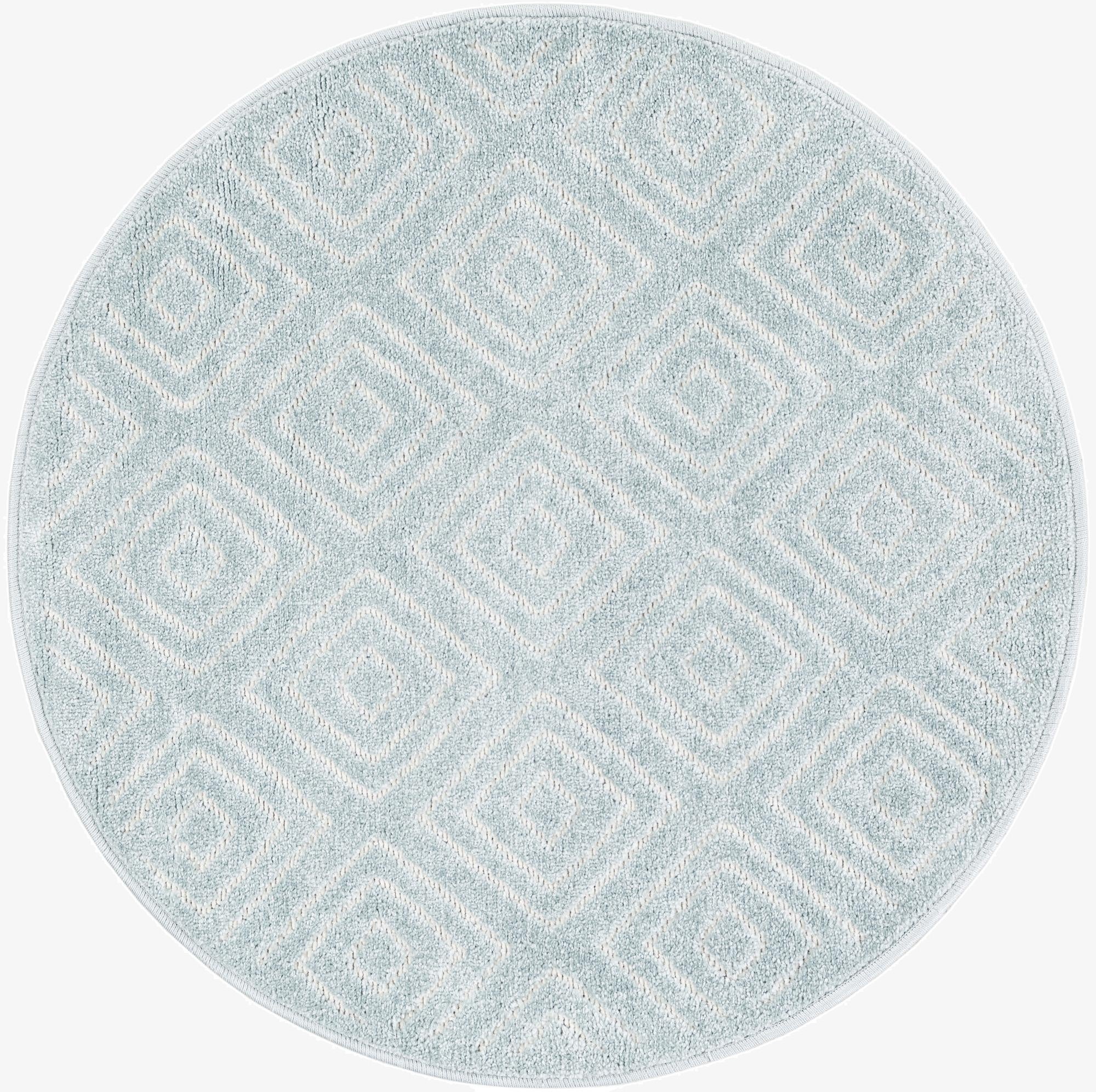 3' x 3'  Washable Sabrina Soto Indoor / Outdoor Round Rug