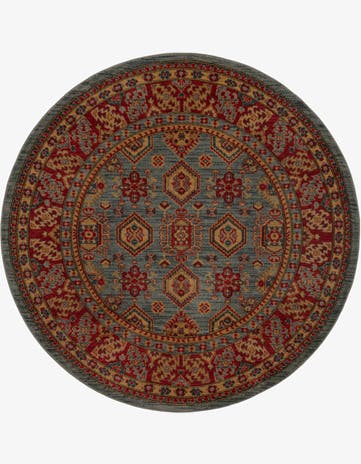 Light Blue Sara Round Rug