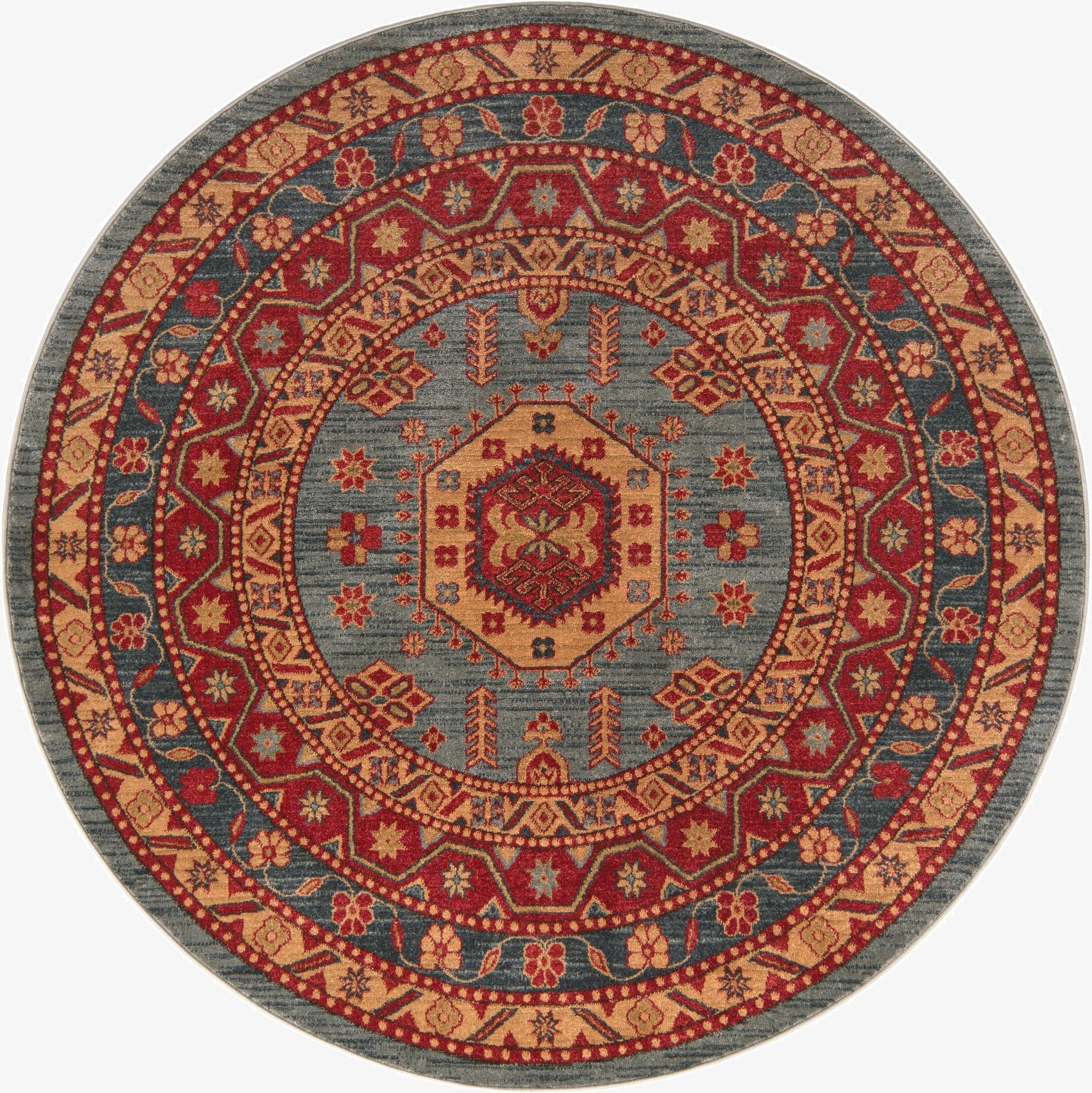 Primary image 6' x 6' Serapi Round Rug