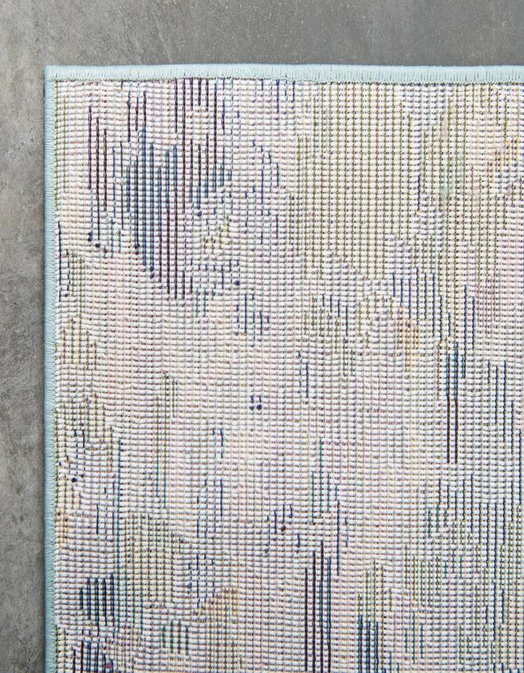 Detail image of 6' x 6'  Washable Spectrum Round Rug