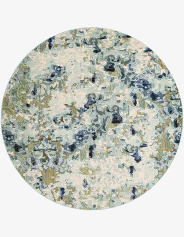 8' x 8' Washable Spectrum Round Rug