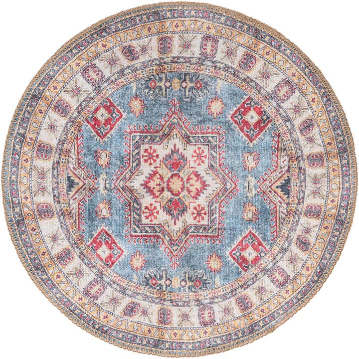 2' x 2' Washable Timeless Round Rug