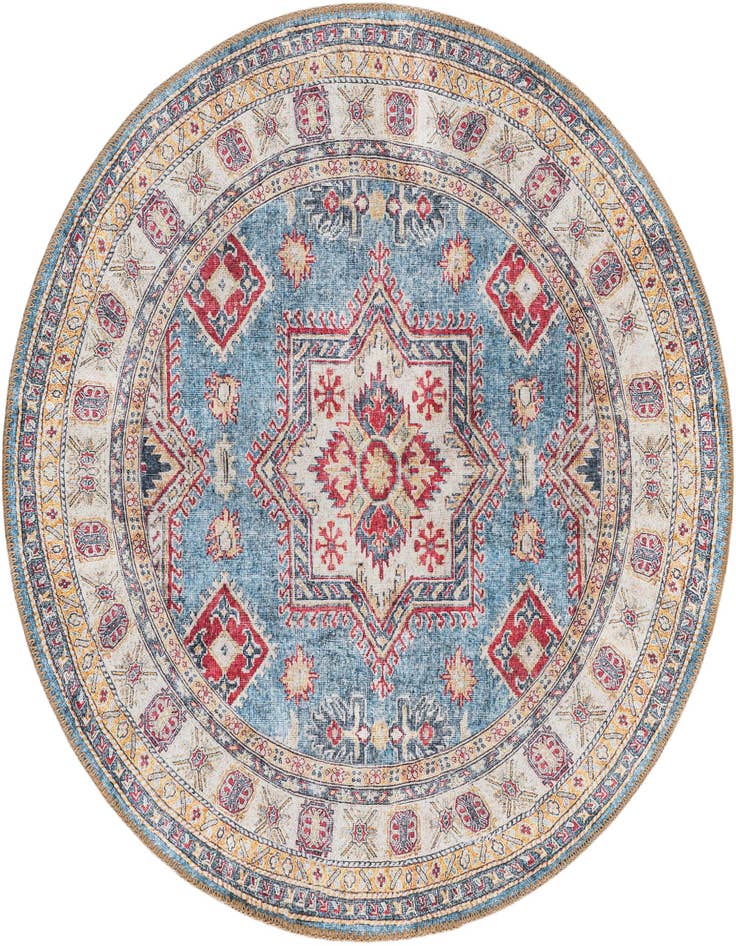 Detail image of 3' 6 x 3' 6 Washable Timeless Round Rug