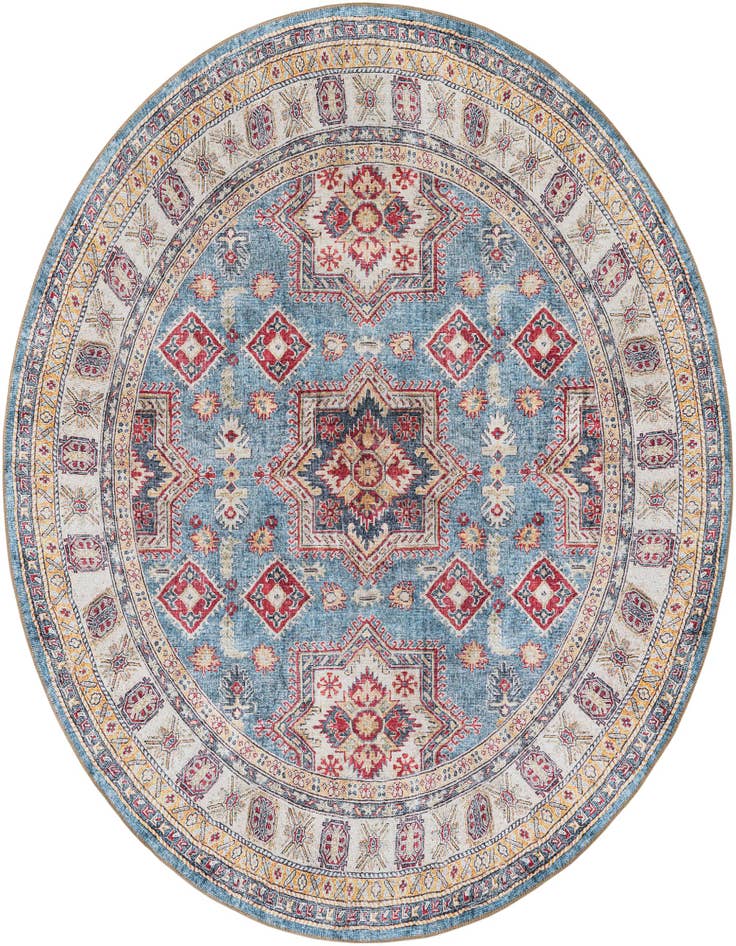 Detail image of 7' 10 x 7' 10 Washable Timeless Round Rug