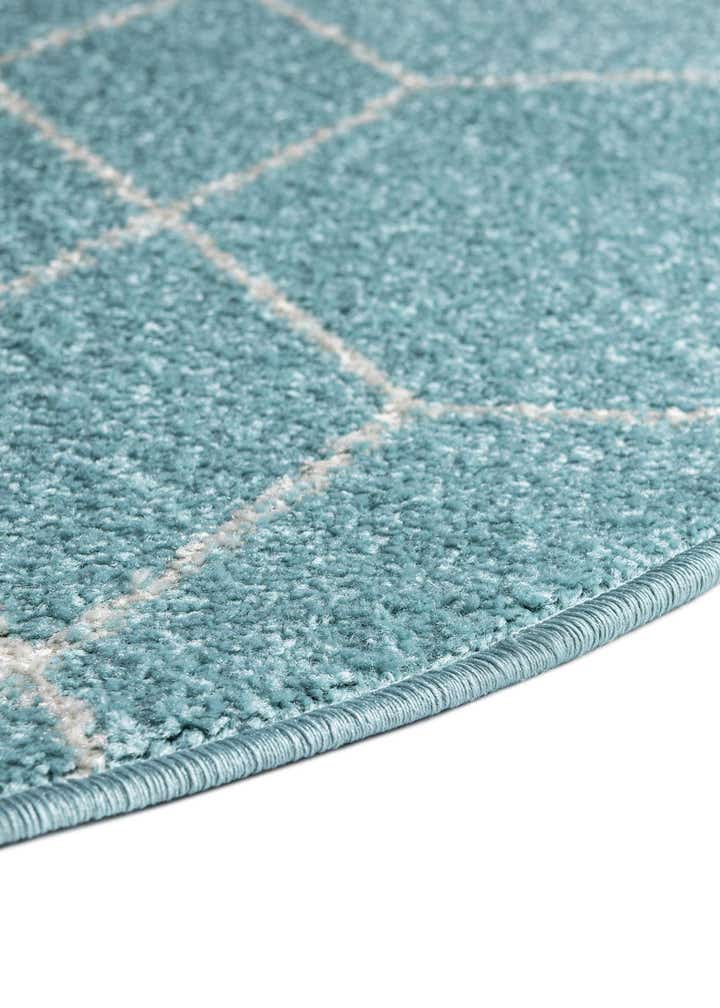 7' 10 x 7' 10 Trellis Frieze Round Rug