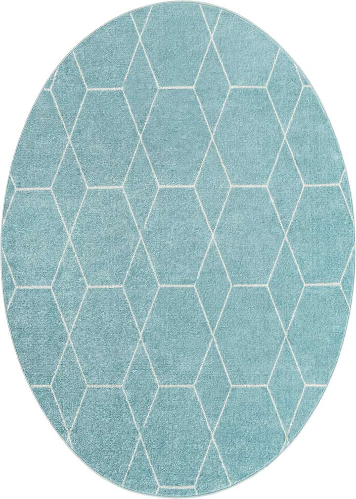 7' 10 x 7' 10 Trellis Frieze Round Rug