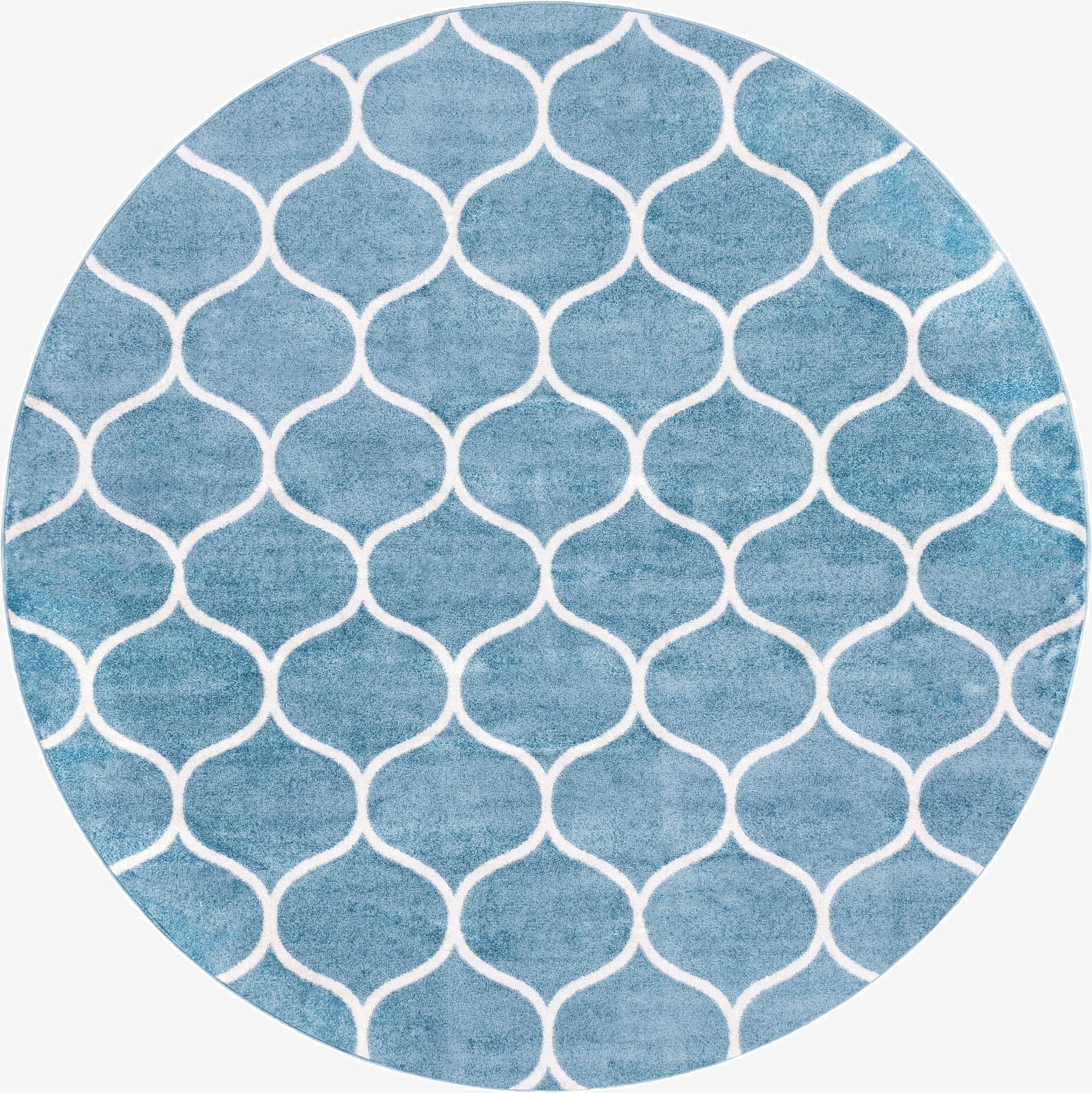 Primary image 7' 10 x 7' 10 Trellis Frieze Round Rug