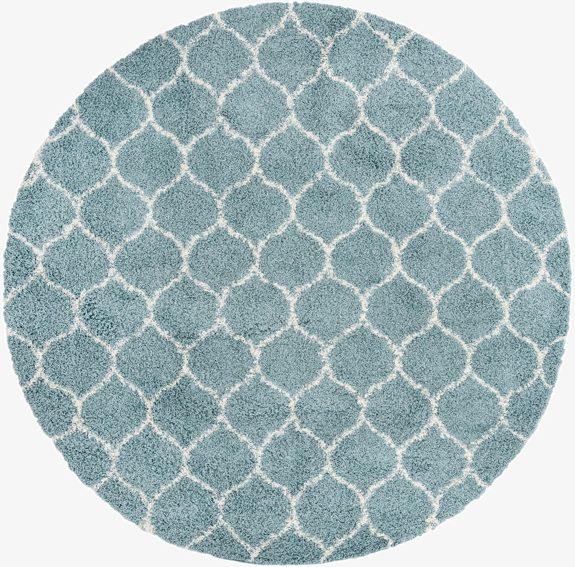 10' x 10' Trellis Shag Round Rug