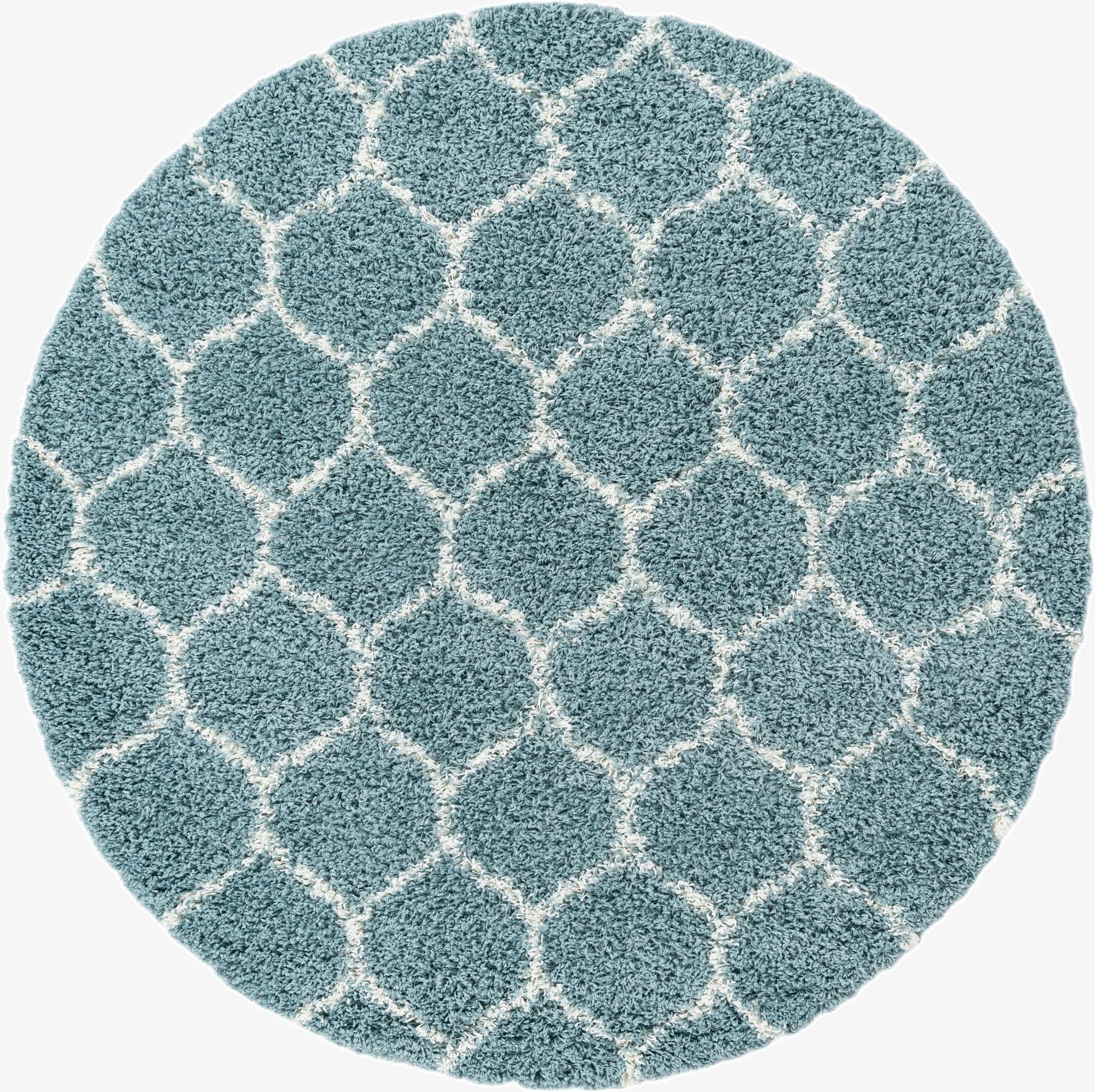 6' x 6' Trellis Shag Round Rug