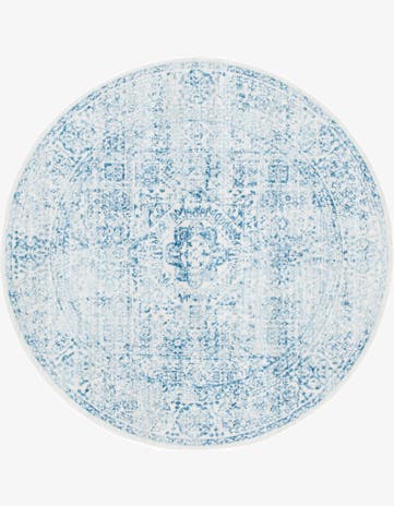 Light Blue Williamsburg Round Rug