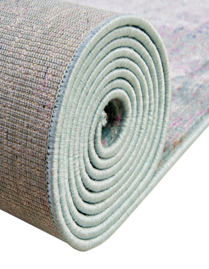 Detail image of 2' 7 x 9' 10 Aqua Runner Rug