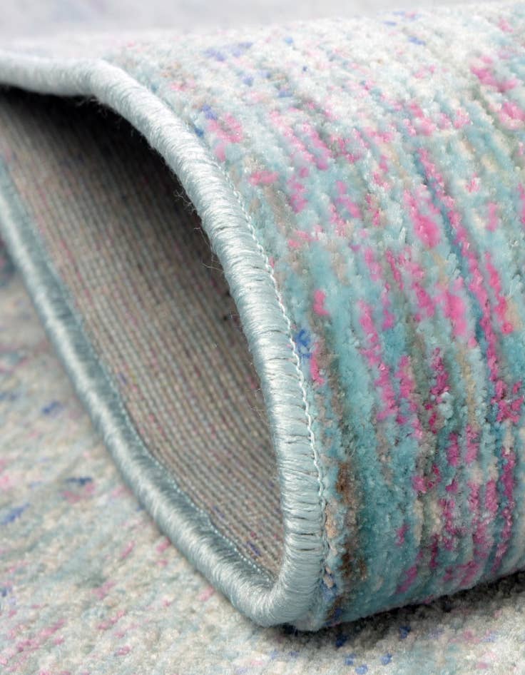 Detail image of 2' 7 x 9' 10 Aqua Runner Rug