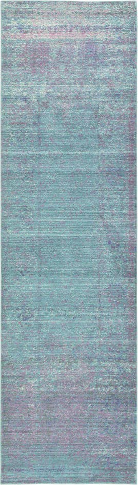 Detail image of 2' 7 x 9' 10 Aqua Runner Rug