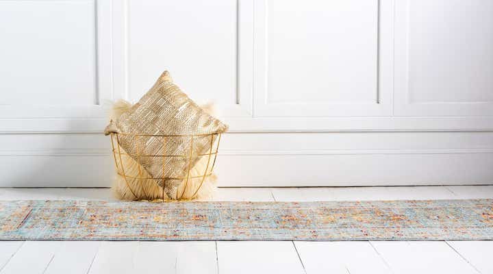 4' x 10' Aqua Runner Rug