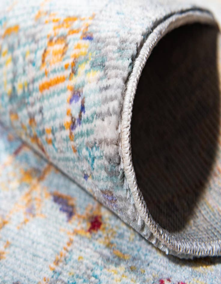 Detail image of 2' 7 x 9' 10 Aqua Runner Rug