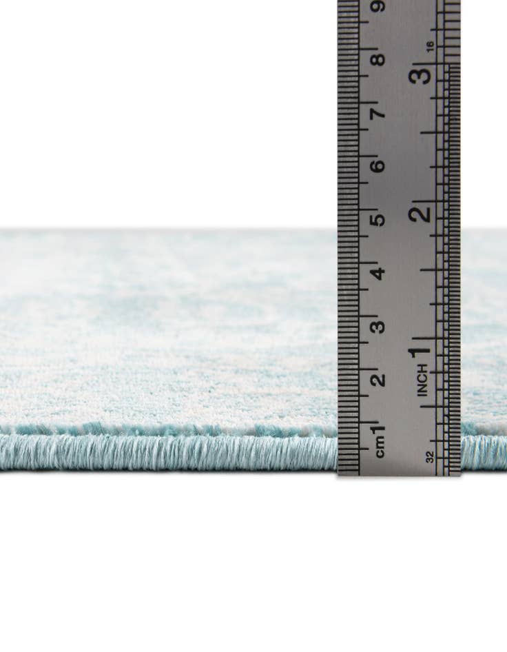 Detail image of 2' 3 x 12' Aqua Runner Rug