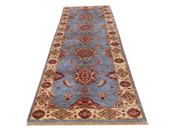 Detail image of 2' 7 x 8' 11 Hand Knotted Ariana Ziegler Runner Rug