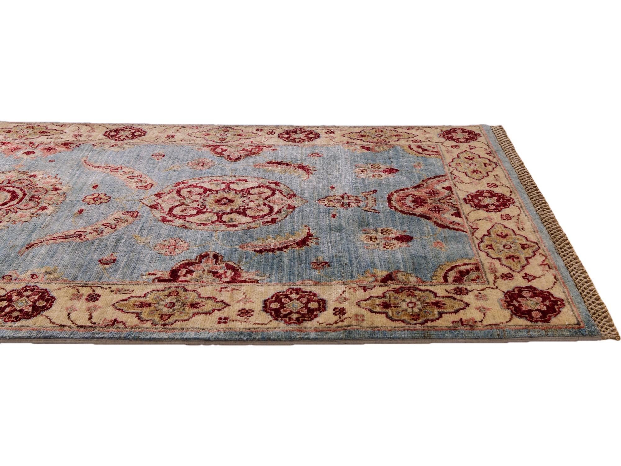 2' 7 x 8' 11 Hand Knotted Ariana Ziegler Runner Rug