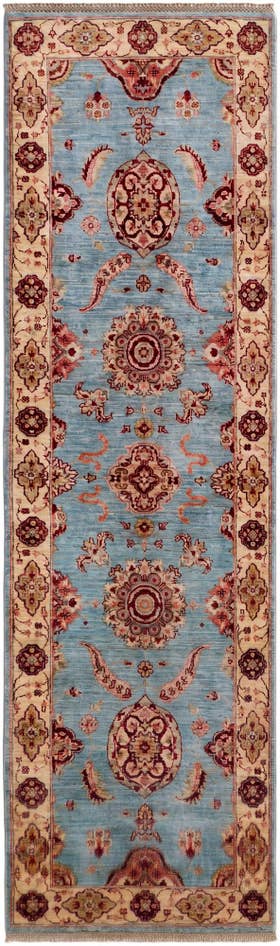 Detail image of 2' 7 x 8' 11 Hand Knotted Ariana Ziegler Runner Rug