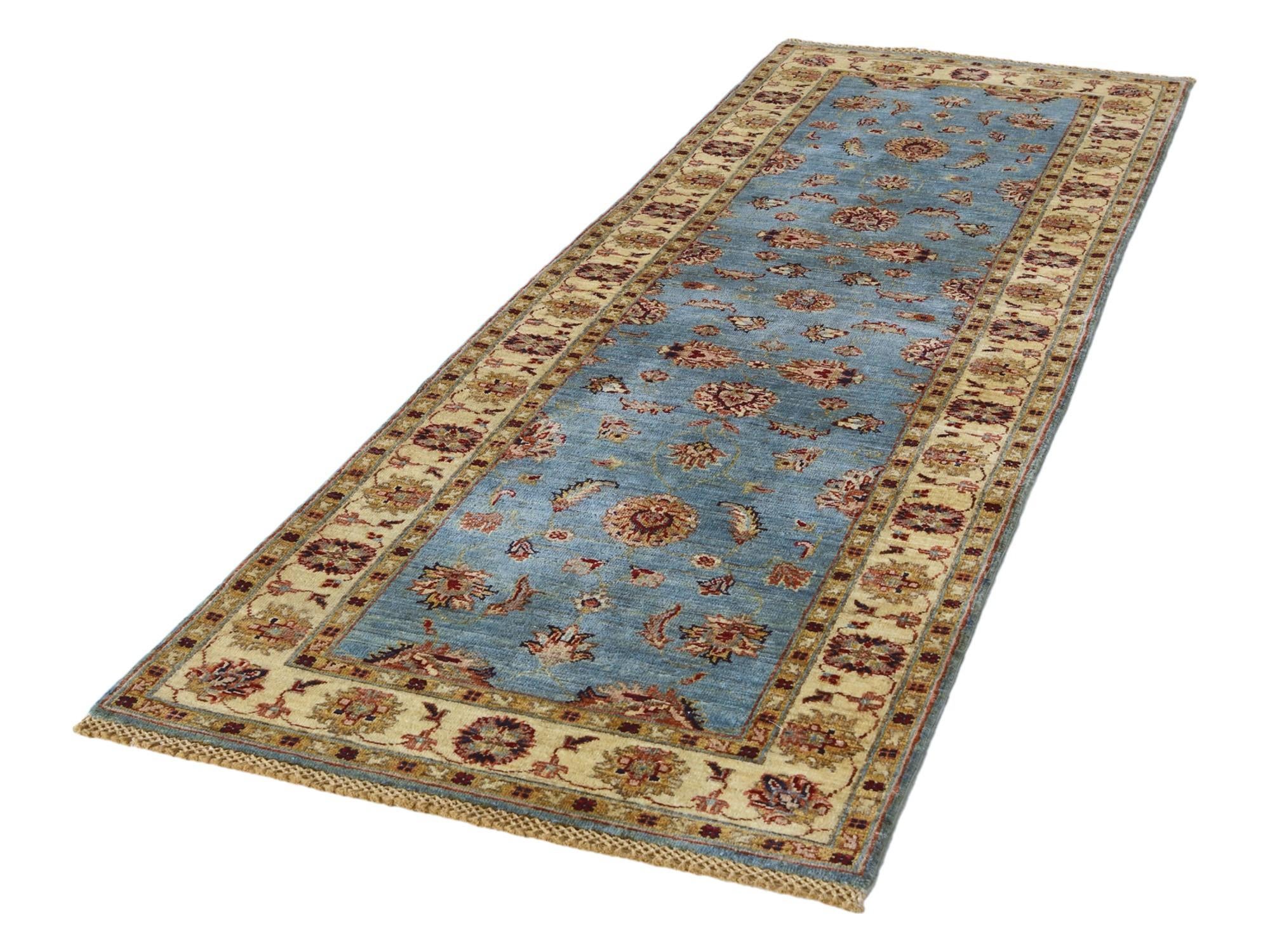 2' 9 x 8' 7 Hand Knotted Ariana Ziegler Runner Rug