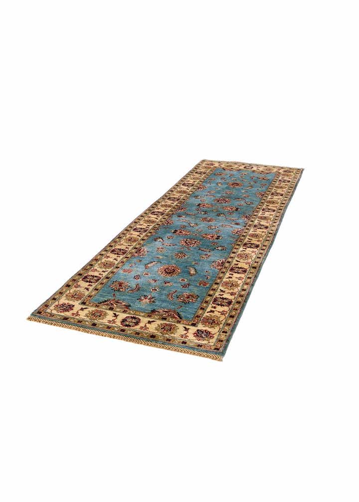 2' 9 x 8' 7 Hand Knotted Ariana Ziegler Runner Rug