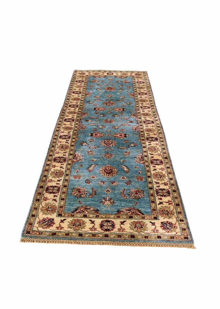 2' 9 x 8' 7 Hand Knotted Ariana Ziegler Runner Rug
