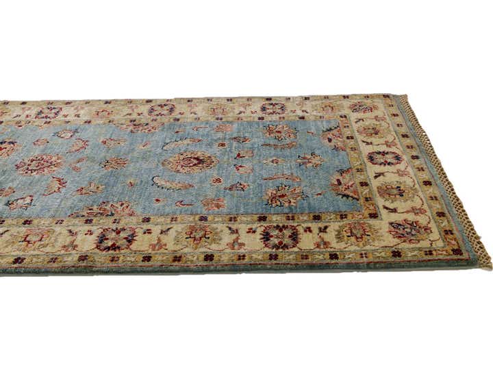 2' 9 x 8' 7 Hand Knotted Ariana Ziegler Runner Rug