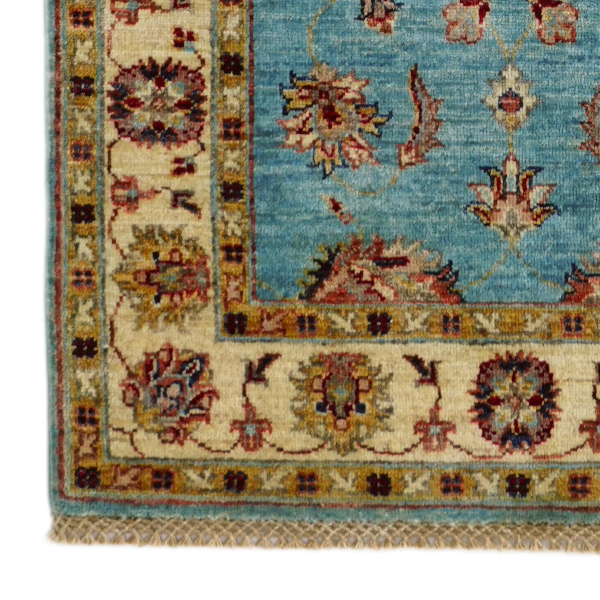 2' 9 x 8' 7 Hand Knotted Ariana Ziegler Runner Rug