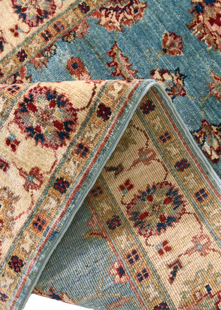 2' 9 x 8' 7 Hand Knotted Ariana Ziegler Runner Rug