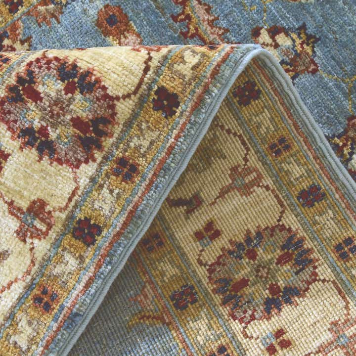 2' 9 x 8' 7 Hand Knotted Ariana Ziegler Runner Rug