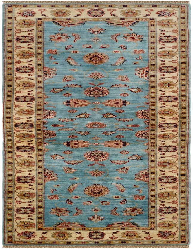 2' 9 x 8' 7 Hand Knotted Ariana Ziegler Runner Rug