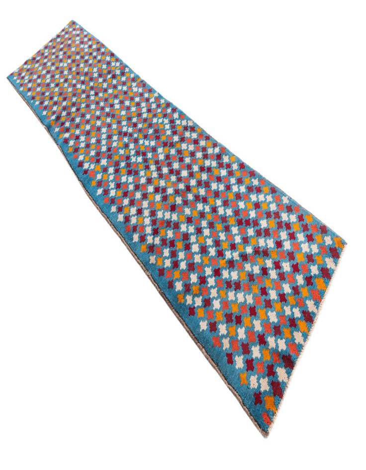 Detail image of 2' 6 x 9' 7  Hand Knotted Balouch Wool Runner Rug