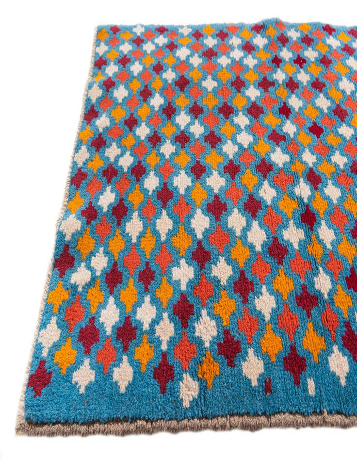 Detail image of 2' 6 x 9' 7  Hand Knotted Balouch Wool Runner Rug