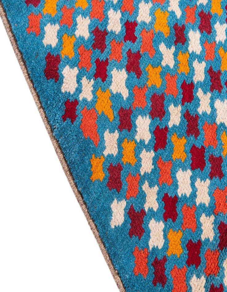 Detail image of 2' 6 x 9' 7  Hand Knotted Balouch Wool Runner Rug