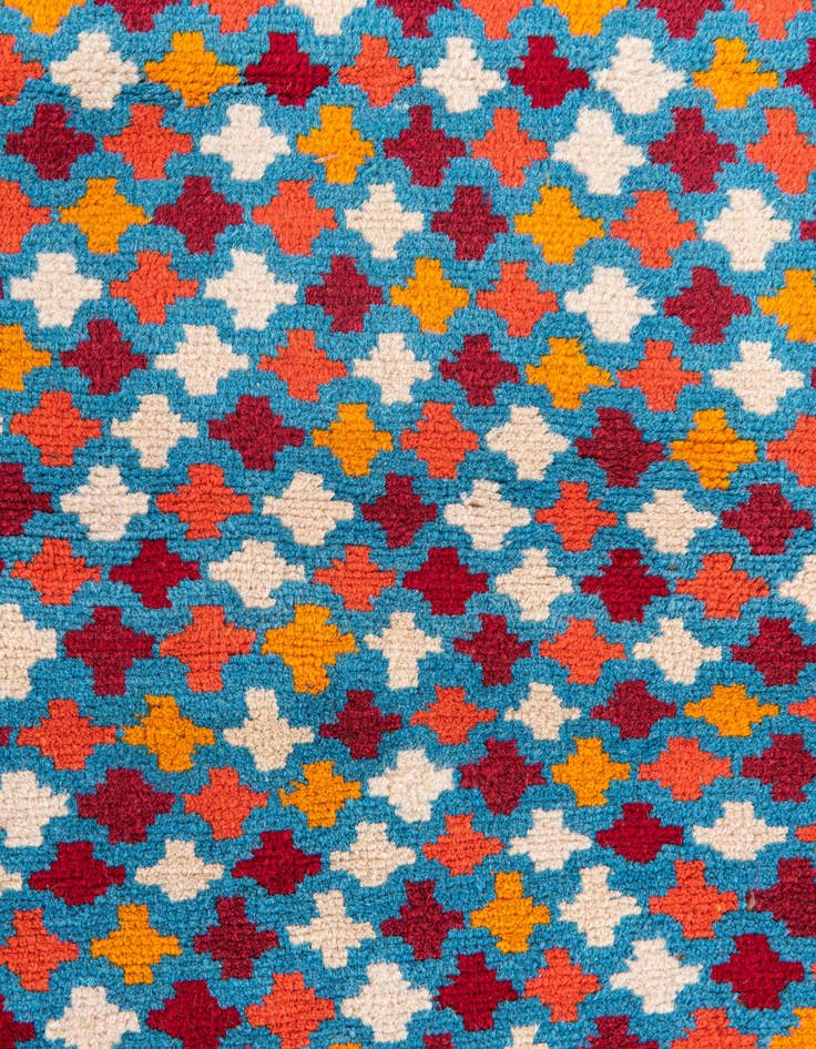 Detail image of 2' 6 x 9' 7  Hand Knotted Balouch Wool Runner Rug