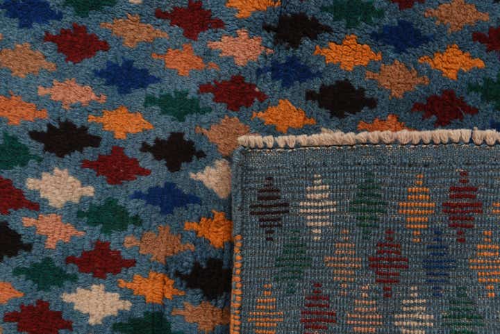 3' x 9' 7 Hand Knotted Balouch Wool Runner Rug