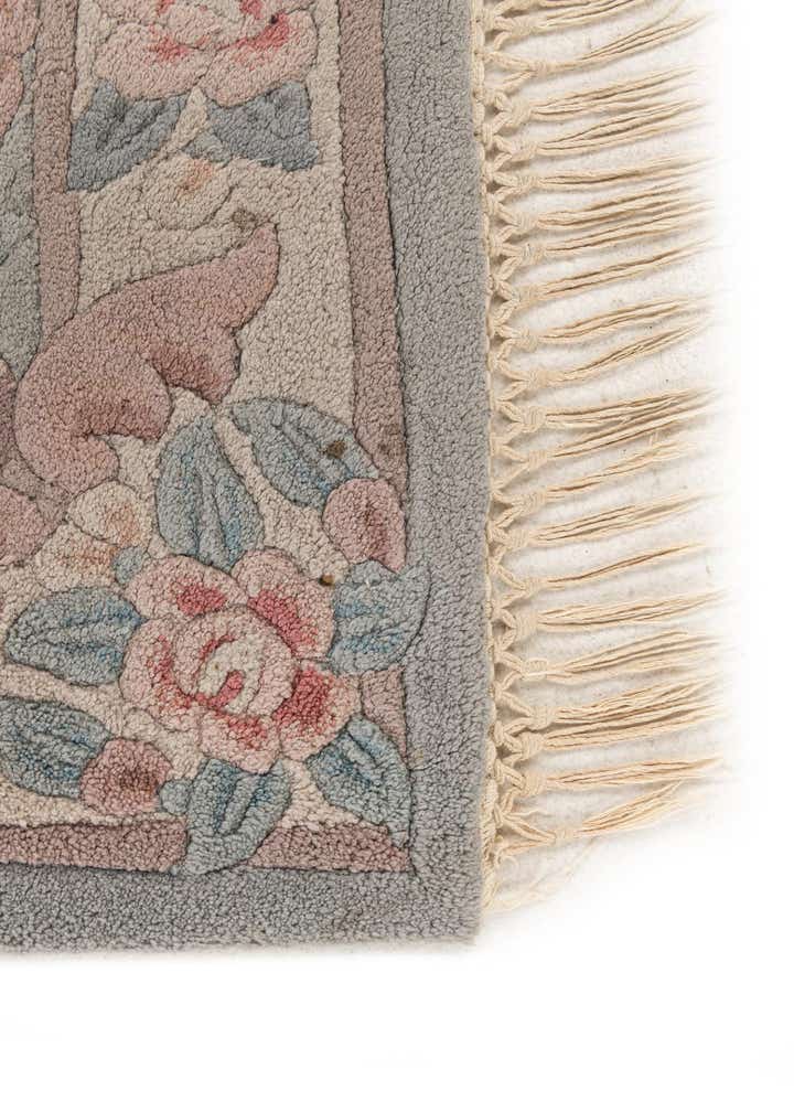 2' 5 x 8' 10 Hand Knotted Carved Pekin Wool Runner Rug