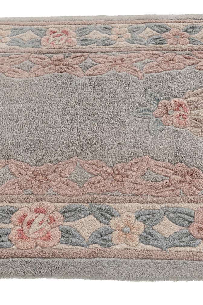 2' 5 x 8' 10 Hand Knotted Carved Pekin Wool Runner Rug