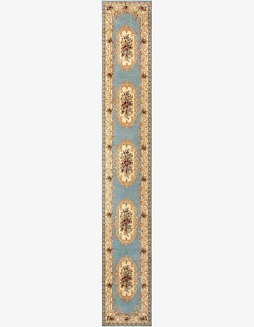 Light Blue Chateau Runner Rug