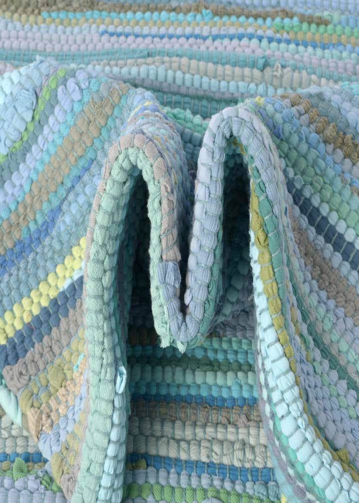 2' 2 x 6' 7 Hand Woven Chindi Cotton Runner Rug
