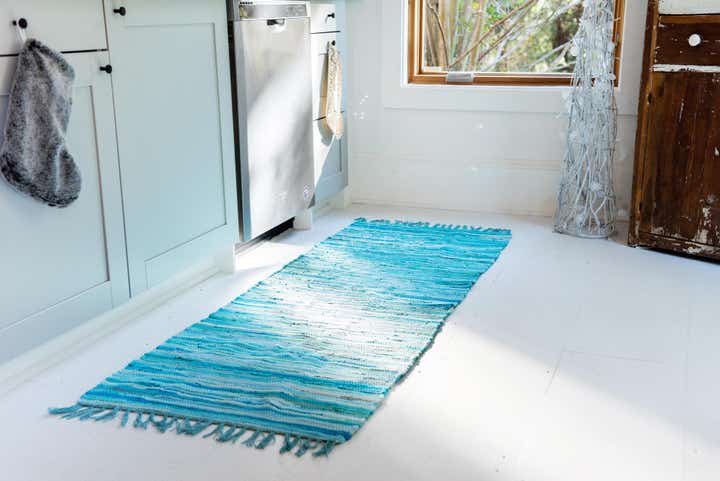 2' 2 x 6' 7 Hand Woven Chindi Cotton Runner Rug