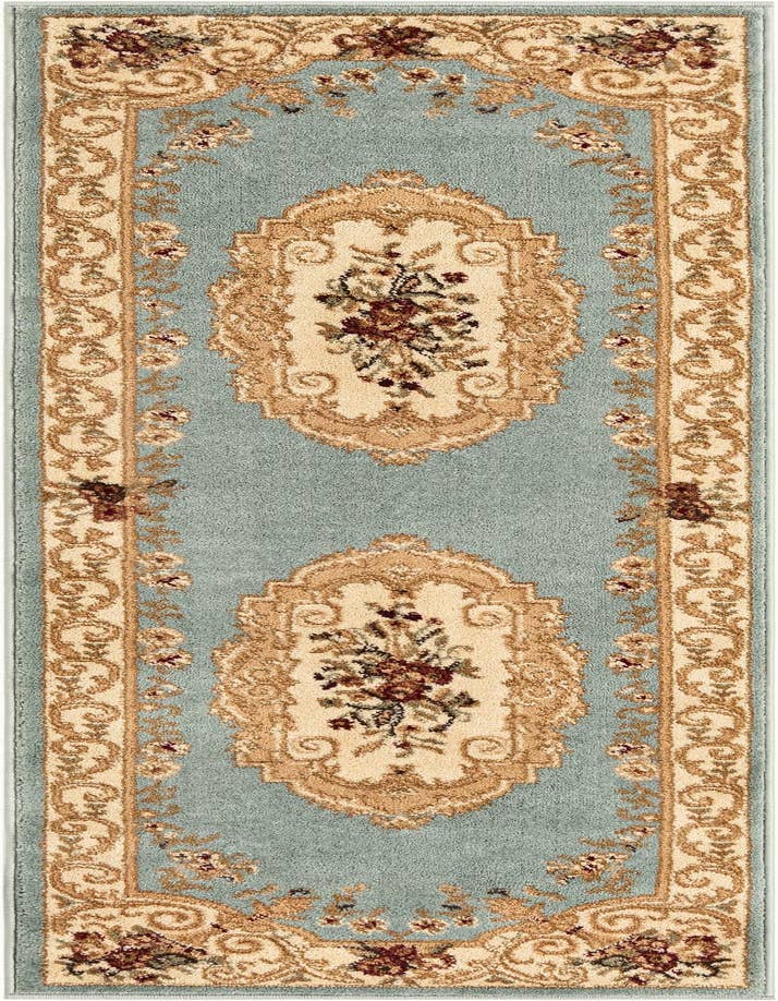 Detail image of 2' x 6' Classic Aubusson Runner Rug