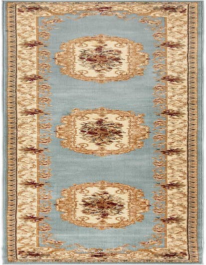 Detail image of 2' 7 x 13' Classic Aubusson Runner Rug