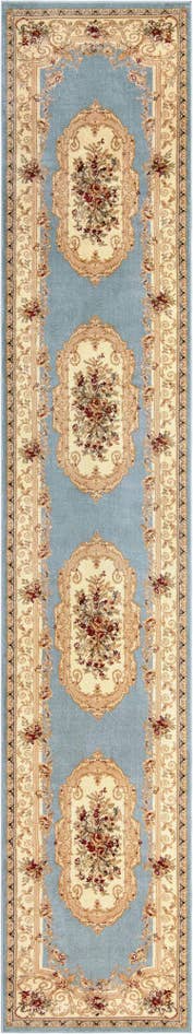 Detail image of 3' x 16' 5 Classic Aubusson Runner Rug