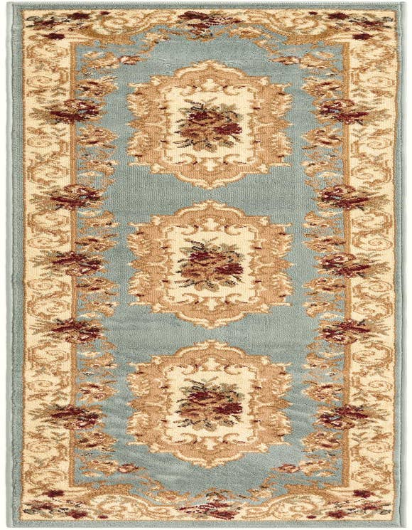 Detail image of 2' x 7' Classic Aubusson Runner Rug