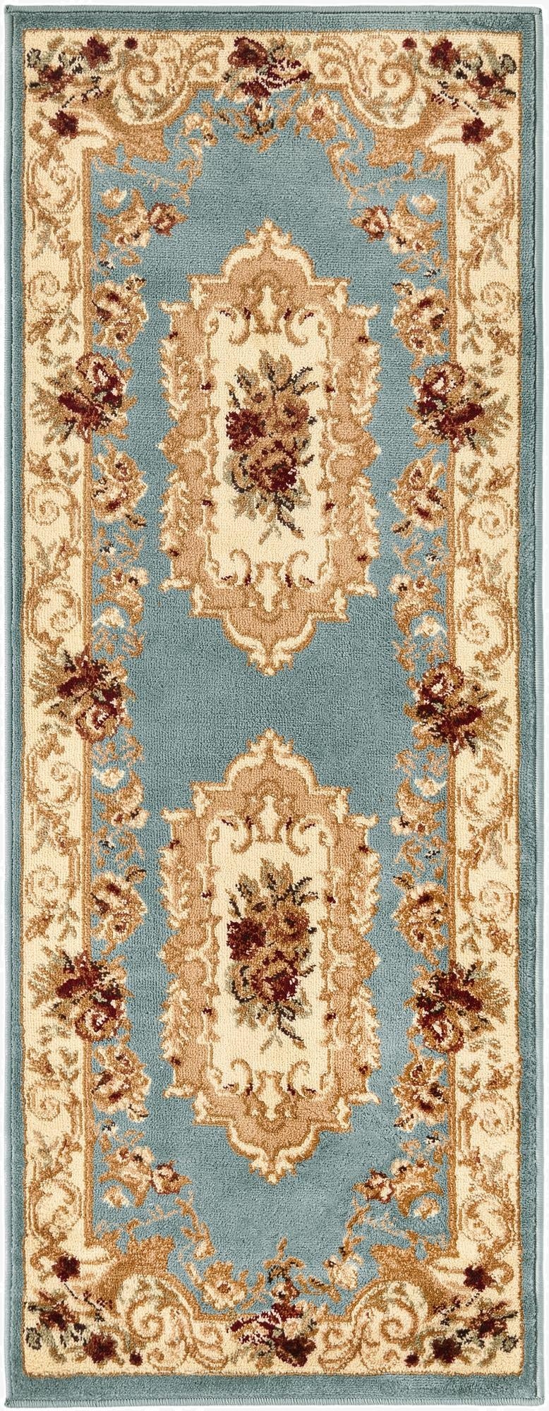 2' x 5' 3 Classic Aubusson Runner Rug