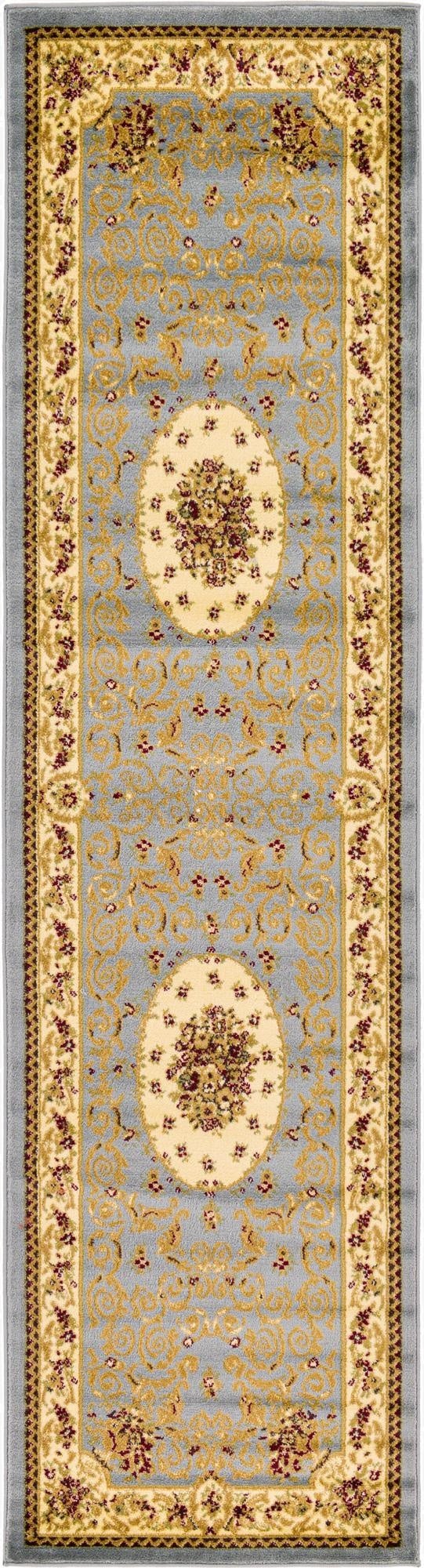 2' 7 x 10' Classic Aubusson Runner Rug