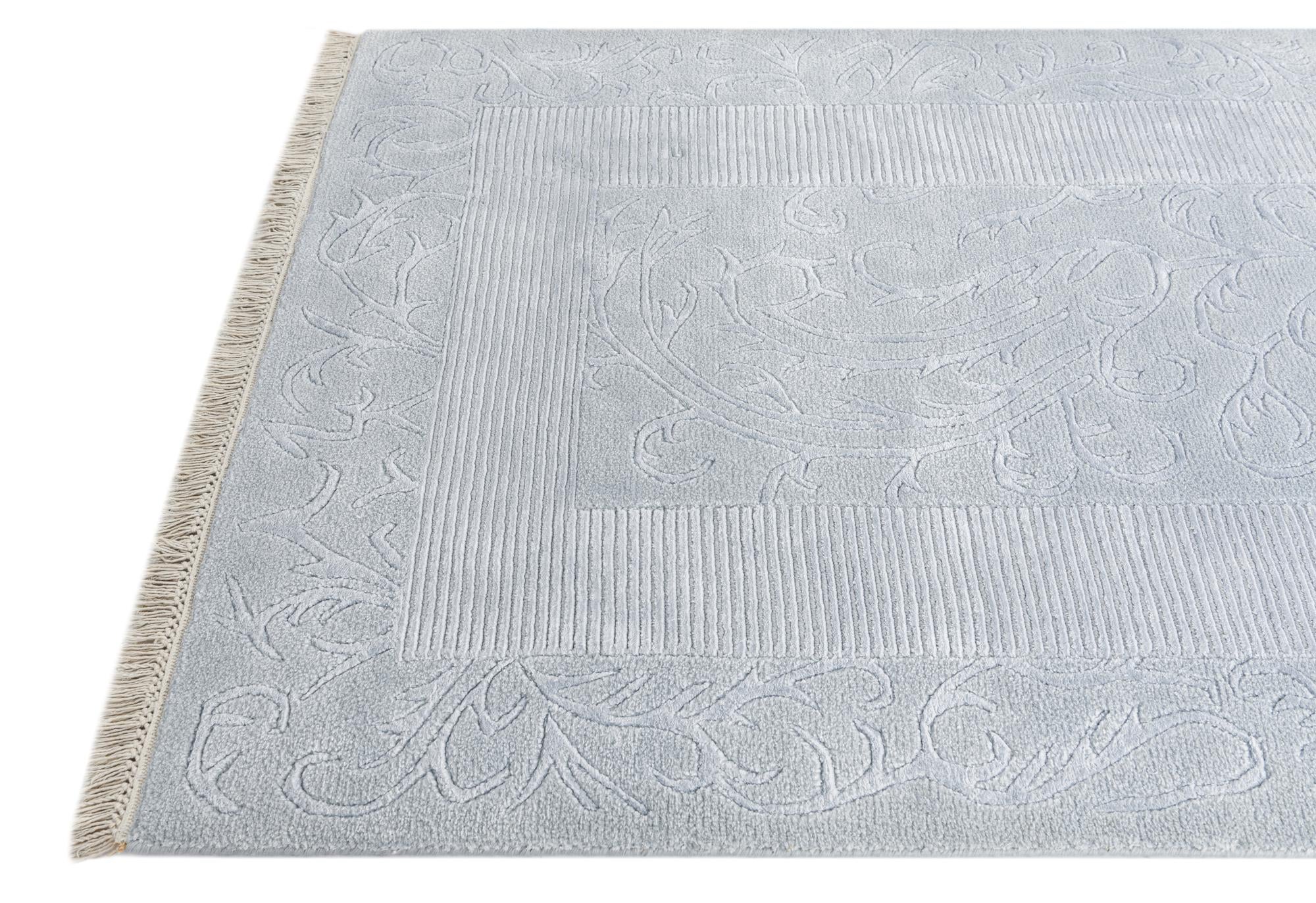 3' 3 x 12' 10 Hand Knotted Darya Wool Runner Rug