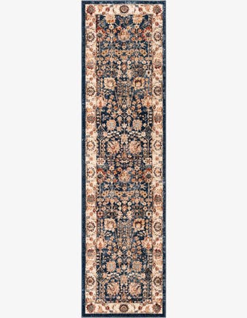 Light Blue Eden Runner Rug